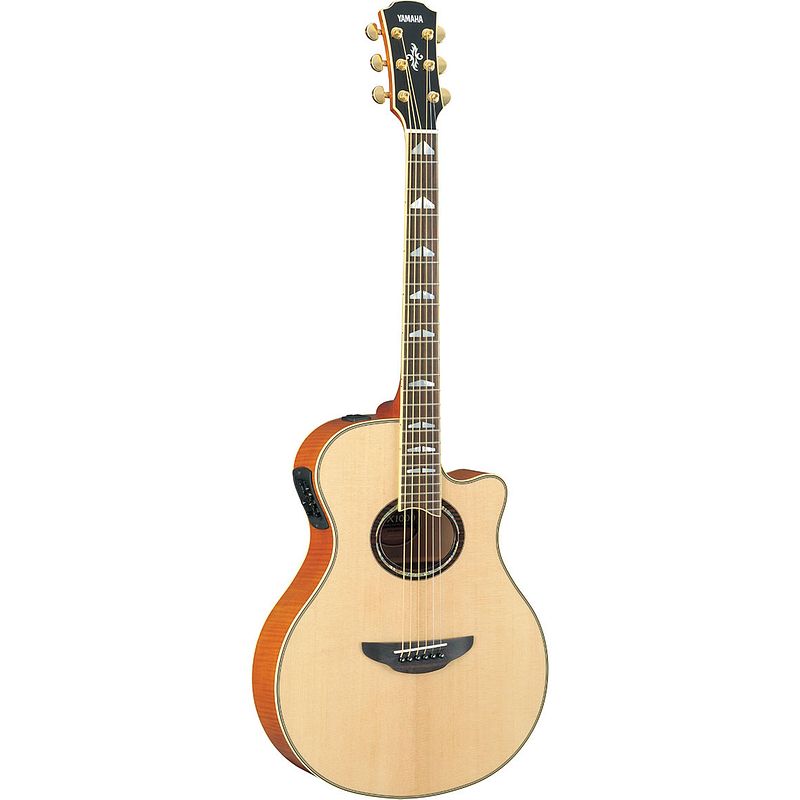 Foto van Yamaha apx1000 natural elektrisch-akoestische gitaar