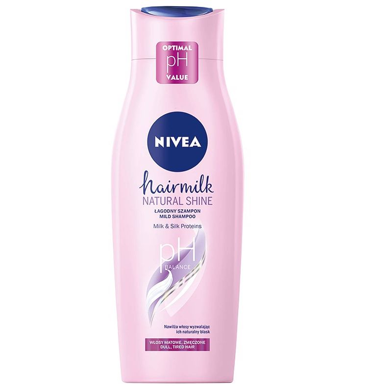 Foto van Hairmilk natural shine mild conditioning shampoo voor dof haar 400ml