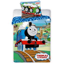 Foto van Thomas de trein baby dekbedovertrek railway - 100 x 135 cm - katoen