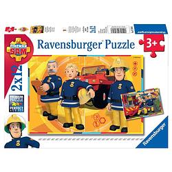 Foto van Ravensburger puzzel brandweerman sam aan het werk - 2 x 12 stukjes