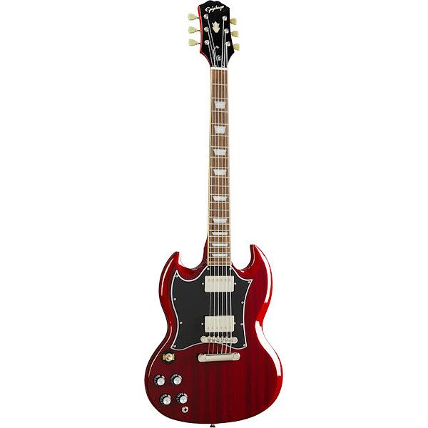 Foto van Epiphone sg standard cherry lh linkshandige elektrische gitaar