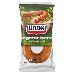 Foto van 2e halve prijs | unox rookworst vegetarische 250g aanbieding bij jumbo