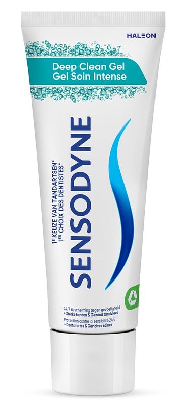 Foto van Sensodyne deep clean gel tandpasta