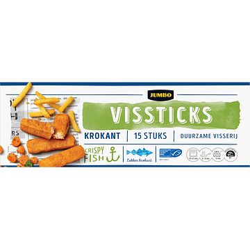 Foto van Jumbo vissticks allerslimste koop 15 stuks 450g