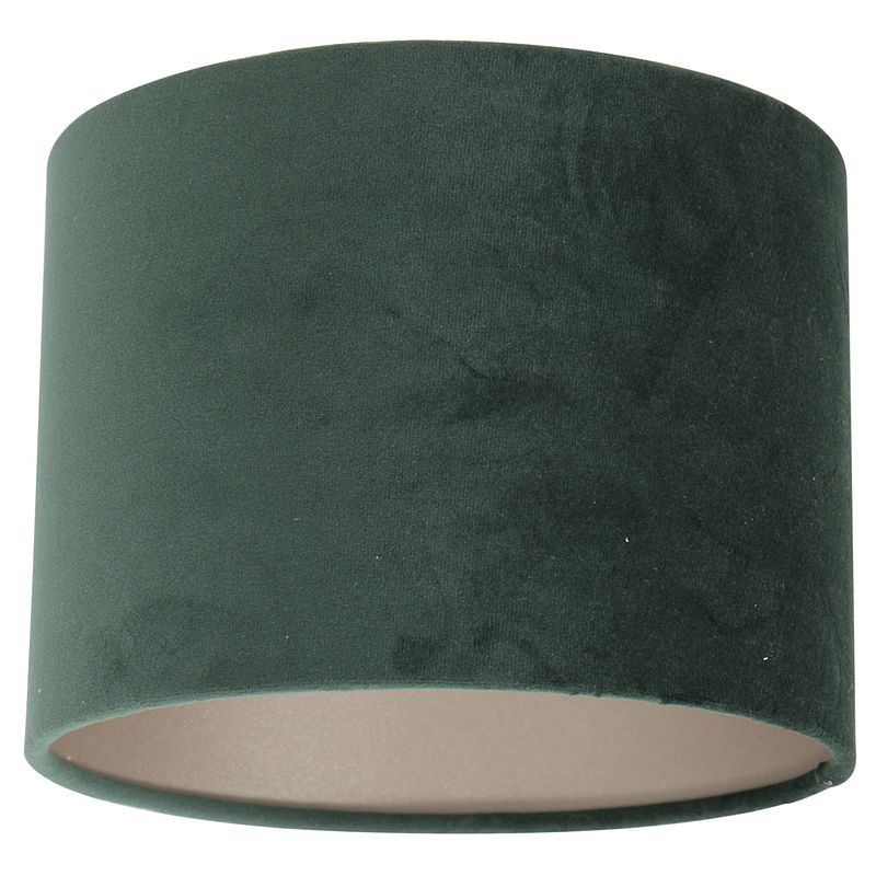 Foto van Steinhauer prestige chic lampenkap groen velvet ø20 cm 15 cm hoog