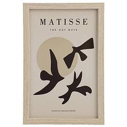 Foto van Poster matisse bird - mdf/glas - 30x20 cm - leen bakker