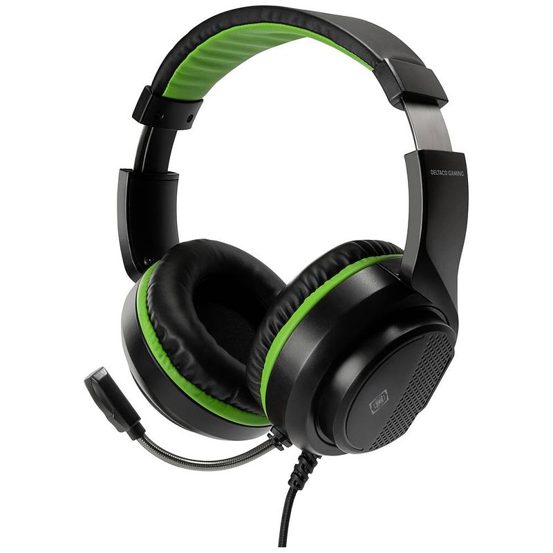 Foto van Deltaco gaming gam-128 on ear headset kabel gamen stereo zwart