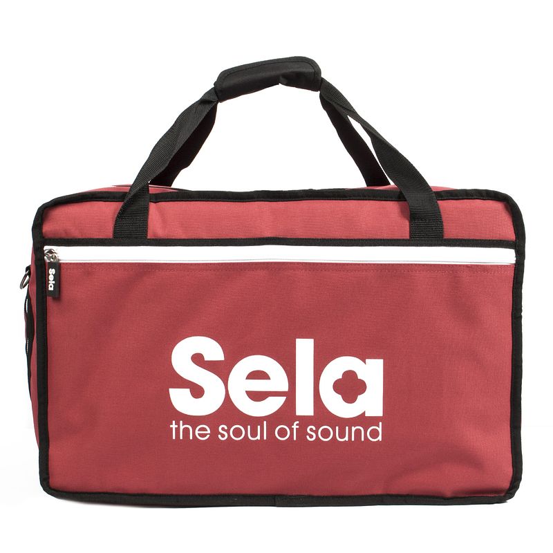 Foto van Sela se 038 cajon bag red draagtas voor cajon