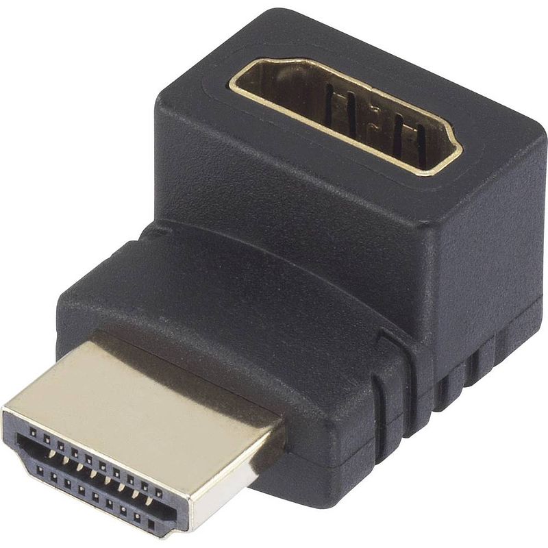 Foto van Speaka professional sp-7870128 hdmi adapter [1x hdmi-stekker - 1x hdmi-bus] zwart vergulde steekcontacten 0.00 m