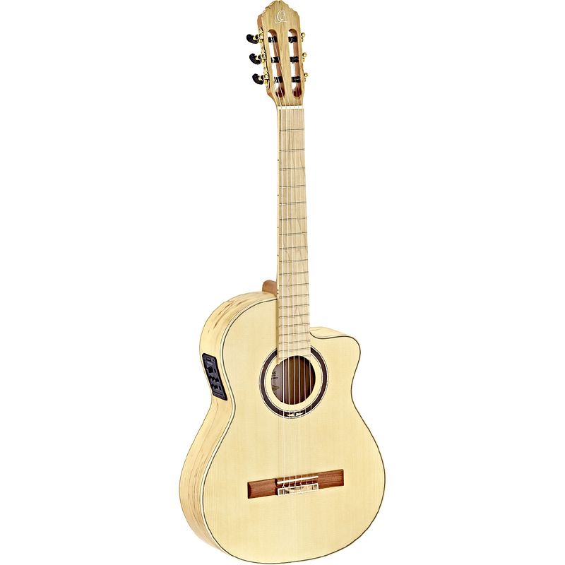 Foto van Ortega signature series tzsm/2 elektrisch-akoestische klassieke gitaar met softcase