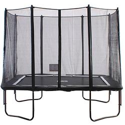 Foto van Spring trampoline met veiligheidsnet 300 cm x 230 cm (8x10ft) - zwart
