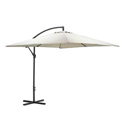 Foto van Garden impressions corfu parasol 250x250 - donker grijs - zand