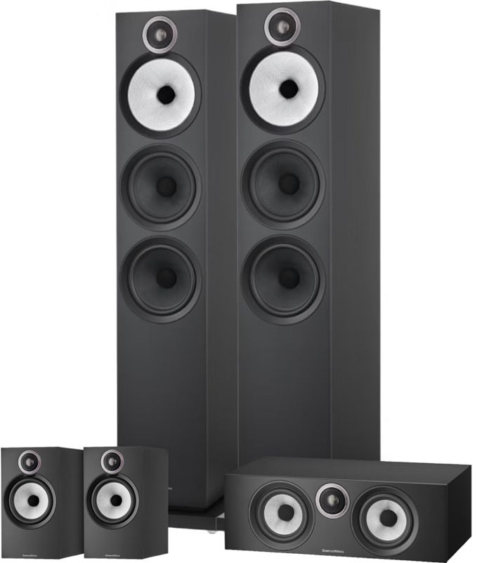 Foto van Bowers & wilkins htm6 s3 + 603 s3 (per paar) + 606 s3 (per paar) zwart