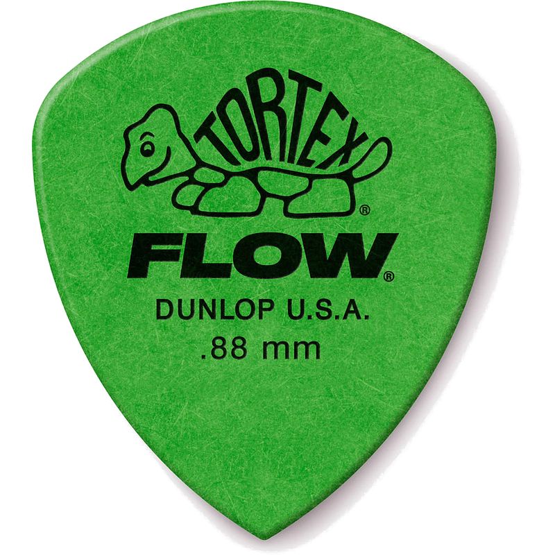 Foto van Dunlop tortex flow pick 0.88mm plectrumset (12 stuks)