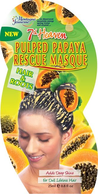 Foto van Montagne jeunesse pulped papaya rescue hair mask