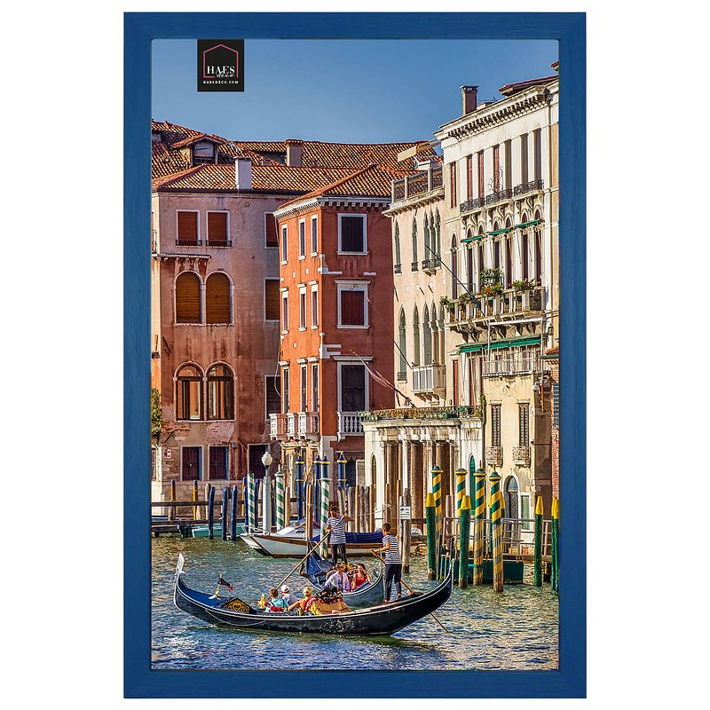 Foto van Haes deco - houten fotolijst venezia blauw 20x30 -sp12630