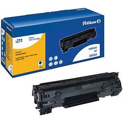 Foto van Pelikan toner zwart, 2000 pagina'ss voor hp 36a - oem: cb436a