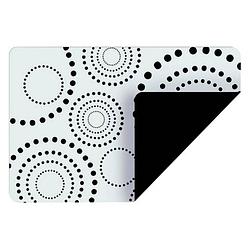 Foto van Zak!designs placemat in bloom tweezijdig 45 x 30 cm zwart/wit