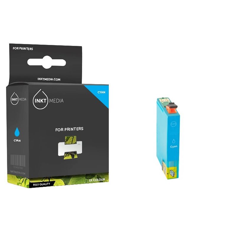 Foto van Inktmedia® - inktcartridge - geschikt epson 604xl inktcartridge cyaan hoge capaciteit - cartridge met inkt