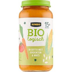 Foto van Jumbo biologisch babyvoeding risotto met groenten & mais 15+ maanden 250g