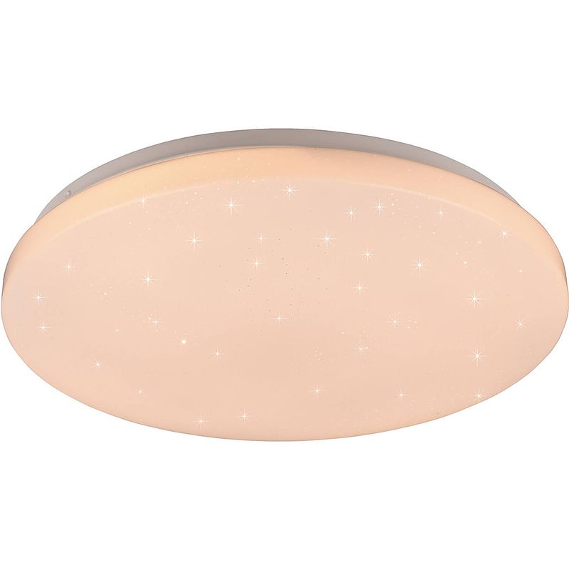 Foto van Led plafondlamp - plafondverlichting - trion kalina - 18w - rgbw - dimbaar - aanpasbare kleur - afstandsbediening -