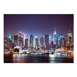 Foto van Artgeist night in new york city vlies fotobehang 150x105cm 3-banen
