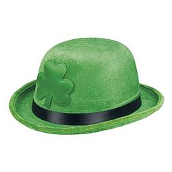 Foto van Boland hoed shamrock bowler unisex groen one size