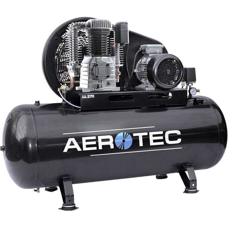 Foto van Aerotec 650-270 pro-15 pneumatische compressor 270 l 15 bar