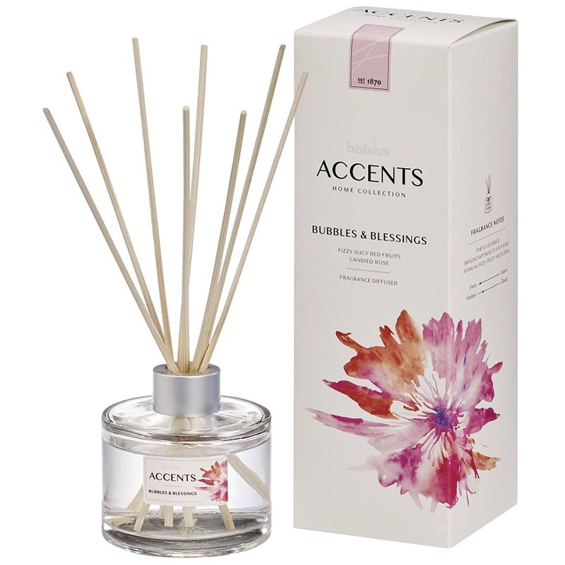 Foto van Bolsius geurstokjes accents bubbles & blessings 100 ml