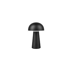 Foto van Moderne tafellamp lennon - kunststof - zwart