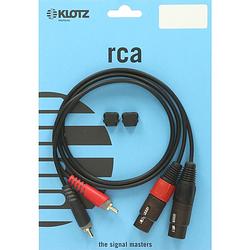 Foto van Klotz at-cf0600 verloopkabel 2x rca - 2x xlr 3p female 6 meter