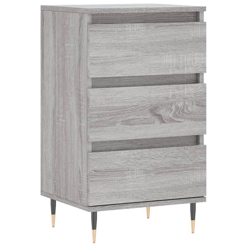 Foto van Vidaxl dressoir 40x35x70 cm bewerkt hout grijs sonoma