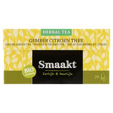 Foto van Smaakt biologisch herbal tea gember citroen thee 30g bij jumbo