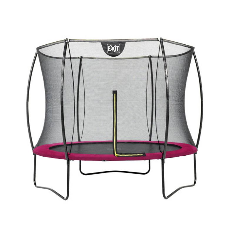 Foto van Exit silhouette trampoline rond - 244 cm - roze