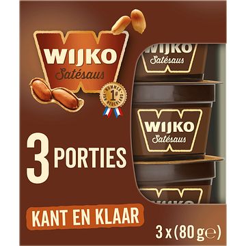 Foto van Wijko satesaus kant en klaar 3 x 80g bij jumbo