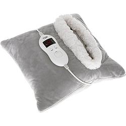 Foto van Adler ad 7412 - warmtekussen - heating pillow - verwarmingskussen met 8 standen - voetenwarmer - grijs