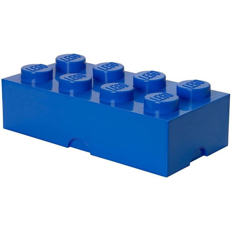 Foto van Lego brick 8 opbergbox - blauw