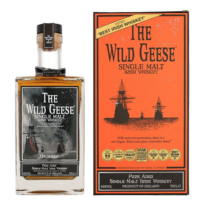Foto van The wild geese single malt 0.7 liter whisky + giftbox