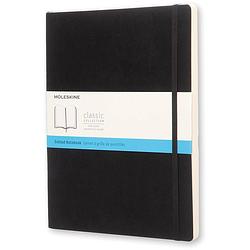 Foto van Moleskine notitieboek, ft 19 x 25 cm, puntraster, harde cover, 192 blad, zwart