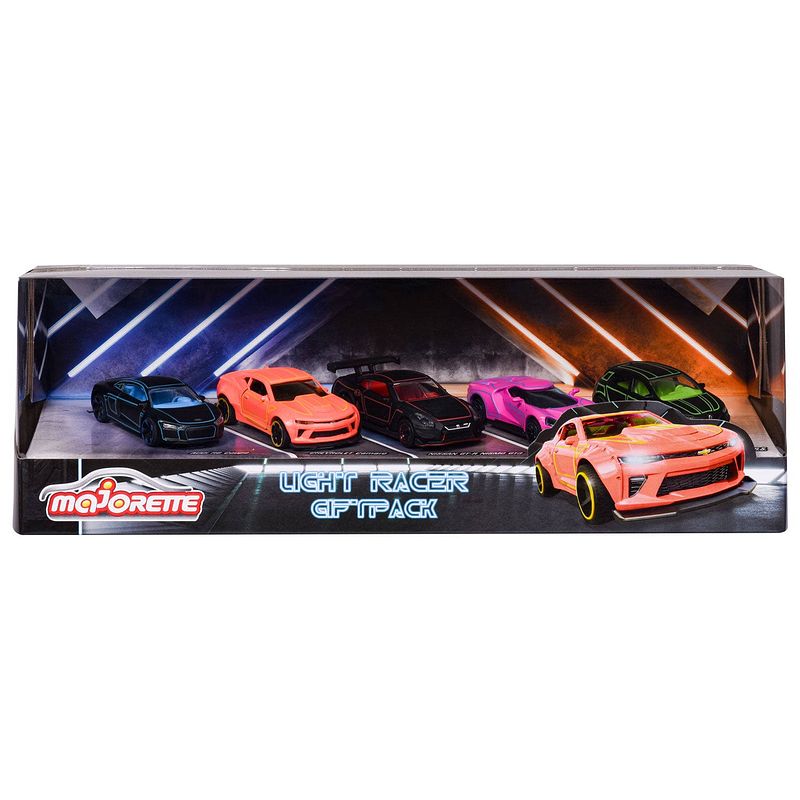 Foto van Majorette - majorette light racers auto'ss giftpack 5st.