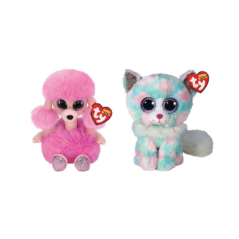 Foto van Ty - knuffel - beanie boo's - camilla poodle & opal cat