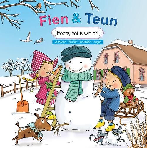 Foto van Fien & teun - hoera, het is winter! - van hoorne, witte leeuw - hardcover (9789493236110)
