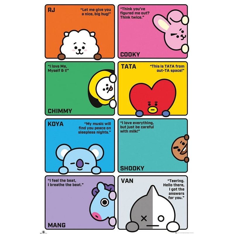 Foto van Gbeye bt21 compilation poster 61x91,5cm