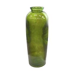 Foto van Dknc - vaas venice - gerecycled glas - 30x30x70cm - groen