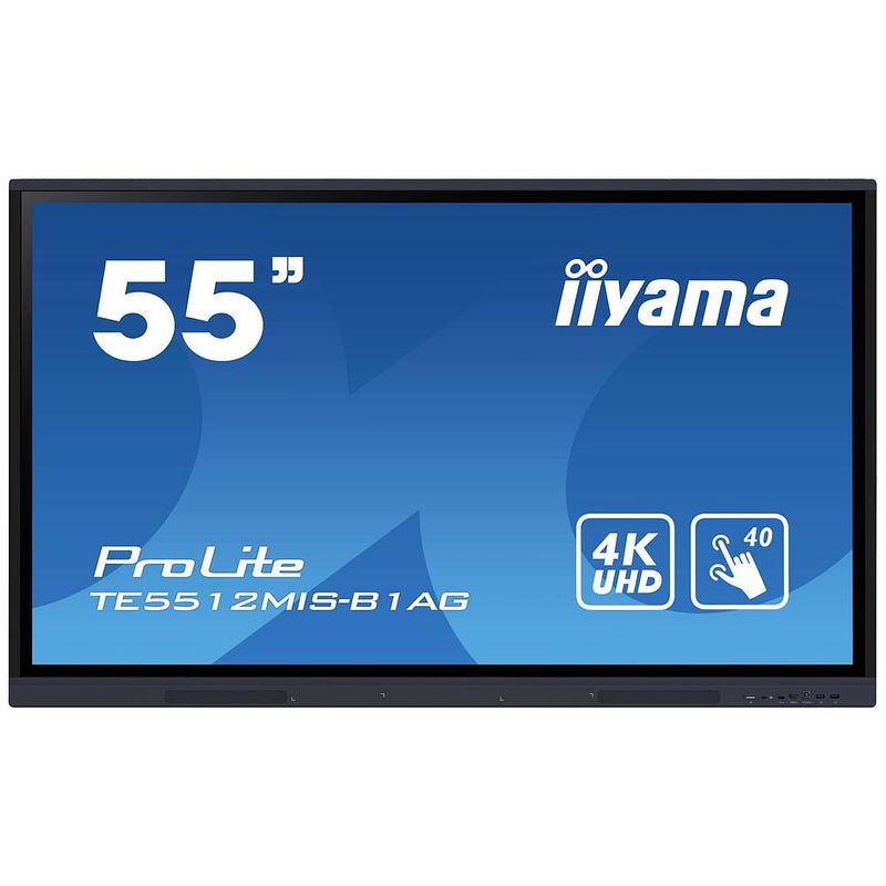Foto van Iiyama prolite te5512mis-b1ag digital signage display 138.8 cm 55 inch 3840 x 2160 pixel 24/7