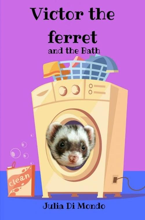 Foto van Victor the ferret and the bath - julia di mondo - ebook