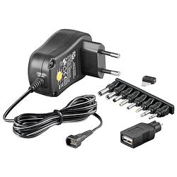 Foto van Ecofvriendelijke universele voeding 1000 ma 3-12 v met 8 dc + 1 usb-adapter power plug