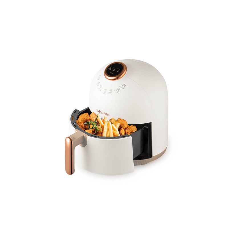 Foto van Swiss pro+ digitale airfryer 3.5l wit