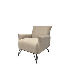 Foto van Livingfurn - fauteuils noah liwale 2 - stof / gecoat staal