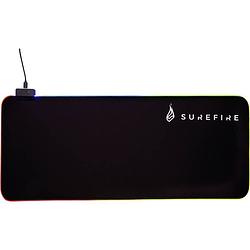 Foto van Surefire gaming silent flight rgb-680 gaming muismat verlicht zwart (b x h x d) 680 x 3 x 280 mm